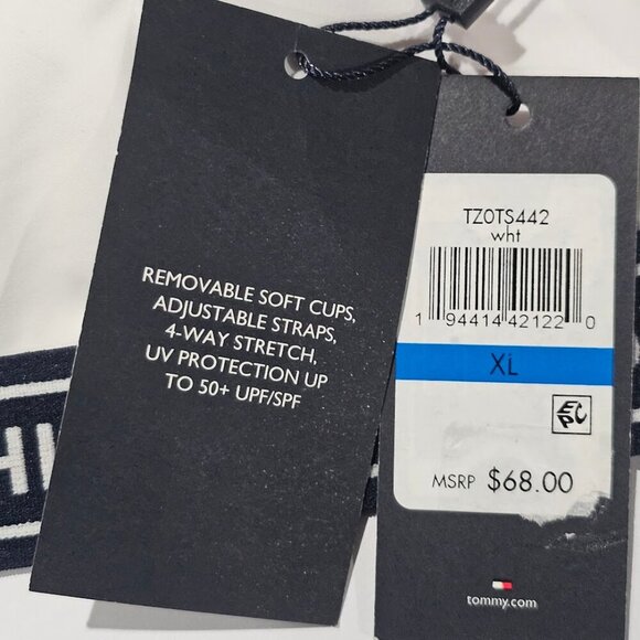 Tommy Hilfiger Double-Strap Triangle Logo Bikini Top - Picture 5 of 7